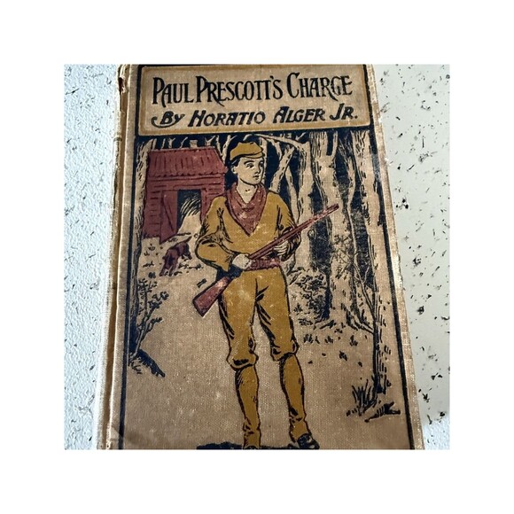 VINTAGE HC PAUL PRESCOTT'S CHARGE HORATIO ALGER JR POSS EARLY 1900'S A. L. BURT - Picture 1 of 4